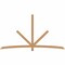 Ekena Millwork Alberta Timber Gable Bracket, Western Red Cedar, 108"W x 58"H x 3 1/2"D x 3 1/2"F, 13/12 Pitch GBW108X58X0404ALB00SWR - alternate 1